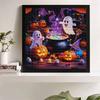 DIY Diamond Art Painting Kit Halloween Ghost Pumpkin Pattern Full Drill Canvas Creative Handmade Craft Gift for Adults Home Decor