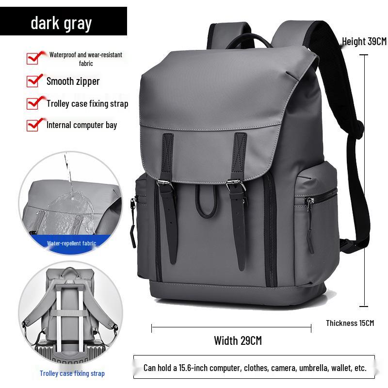 

Мужской высококачественный водонепроницаемый рюкзак для ноутбука - Многофункциональный, большой вместимости, двухплечевой рюкзак для работы и офиса