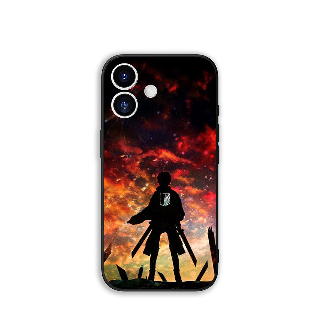 

Phone Cover Levi Attacks on titan Jaeger Eren for Apple iPhone 16 15 14 Plus 13 12 Mini 17 Pro Max + ProMax 16E Air 15+ Case iPhone 14 Plus