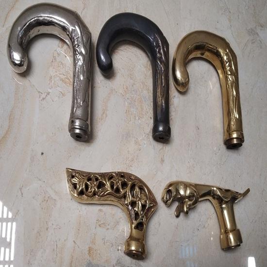 

Набор из 5 ручек для ходьбы для деревянных тростей, латунная насадка для трости, только ручка для трости, подарок на свадьбу, День благодарения, китайский Новый год, Рождество