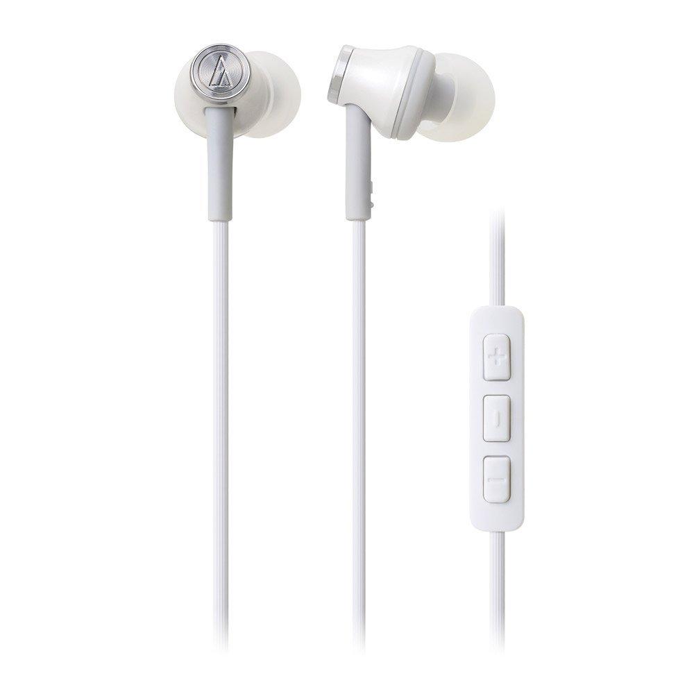 

audio-technica Наушники-вкладыши для iPodiPhoneiPad с микрофоном Белые ATH-CK330i WH