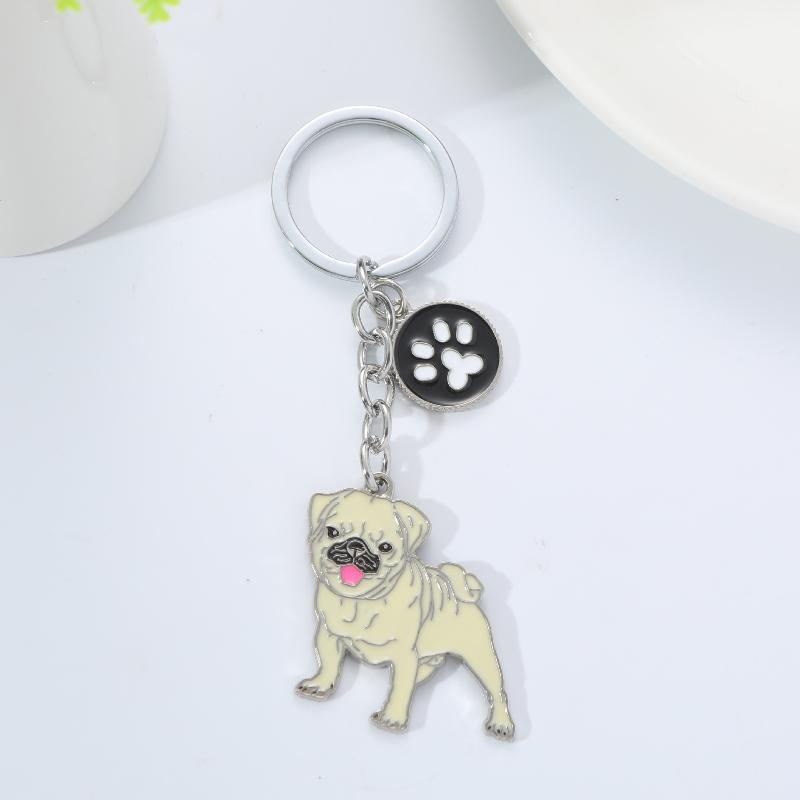 1 Pcs Women Bag Jewelry Pet Dog Golden Retriever Animal Dog Keychain Dog Pendant Pet Keyring Pet Keychain