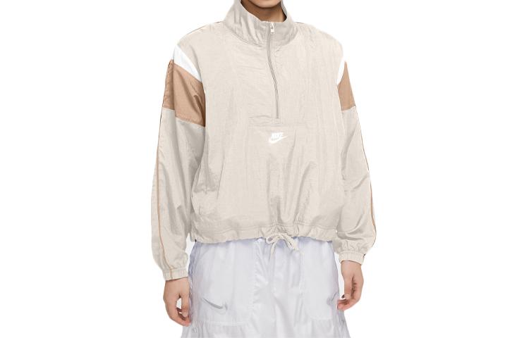 Nike Jackets Women s Light Ivory White/Shimmering/White Stand Collar Moderate Other CJ2362-110 L