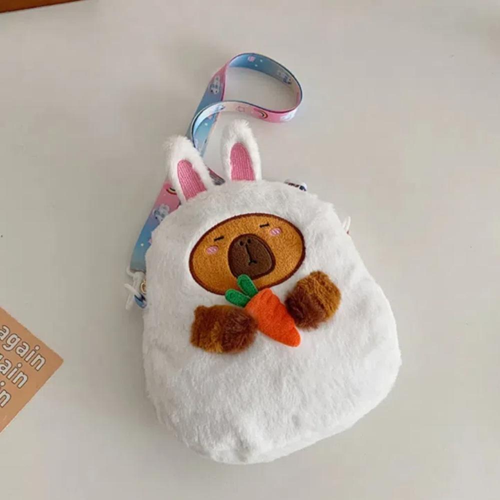 Plüschpuppe Capybara Umhängetasche Weiche Handtasche Lässige Einzel-Schultertasche Outdoor