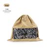 Luxury Transparent Moistureproof Drawstring Storage Bag with Breathable Dustproof Flocking