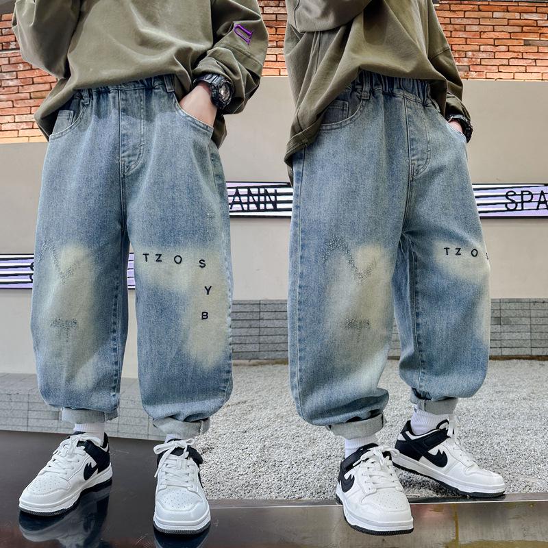 Boys' Trendy Jeans: 2025 Spring/Autumn Style Casual Long Pants for Kids