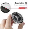 4PCS Car Wheel Center Hub Cap Sticker Accessories For Benz AMG CLA CLS C180 C200 W204 W205 Exclusive A C E R V Class CQ1 