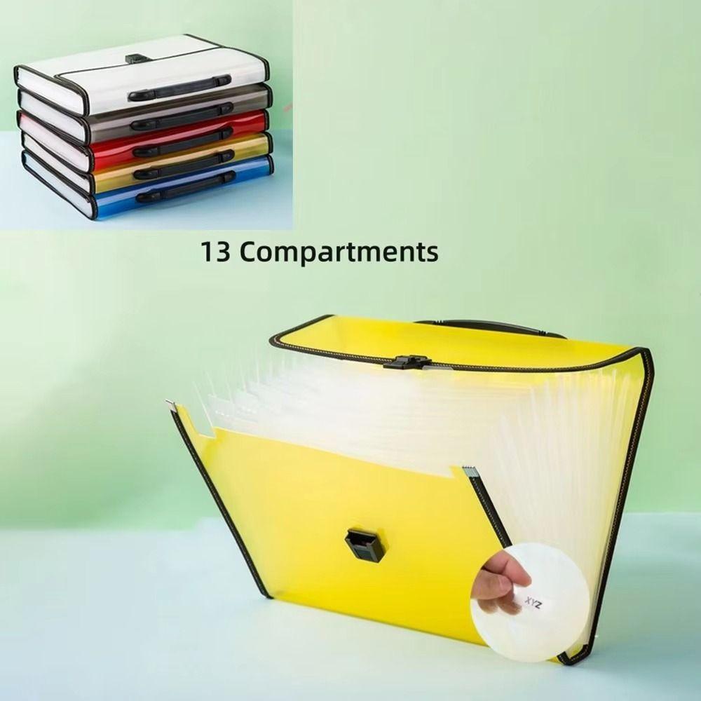 Dustproof Handheld File Bag Waterproof Expanding Document Organiser Accordion File Folder  Business