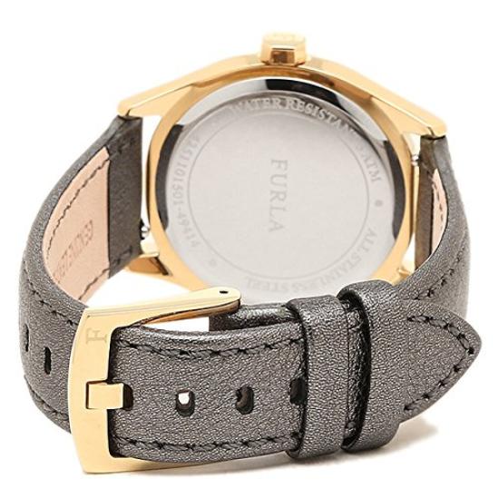 EVA 35MM Quartz Metallic Black Metallic Black FURLA 866599 R4251101501 [Furla] Women's [Item]