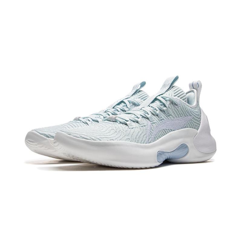 LiNing Yushuai ULTRA LOW Herren Basketballschuhe Carbon-Kern-Technologie Rebound Wolkenporzellan Blau ABAU033-7