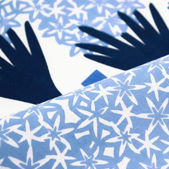 Dyeing Anbo Hand Towel Authentic Dyed Cotton Tokuoka Made in Japan 35cm x 100cm "Hyacinth Blue" 100%