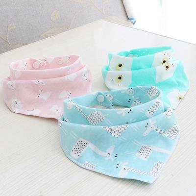 Bavaglini per ragazzi e ragazze Bavaglino per ruttini Triangolo dei cartoni animati Sciarpa per bambini in cotone Accessori per l'alimentazione del bambino