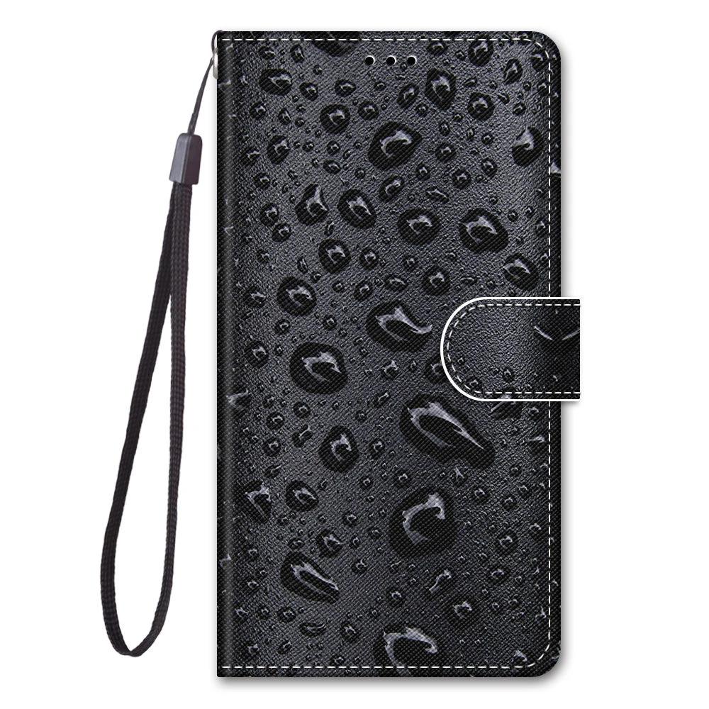 Leather Flip Phone Case For Xiaomi Redmi Note 7 8 Pro 8T 9 Pro 9S Lion Cat Flower Butterfly Painted Wallet Card Holder Cover