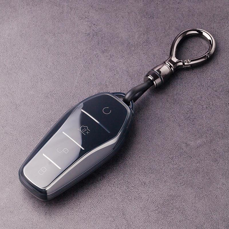 Etui na kluczyk typu karta BYD Seagull do Destroyer 05, Yuan Plus, Dolphin, Song Plus DMI i klamra Seal