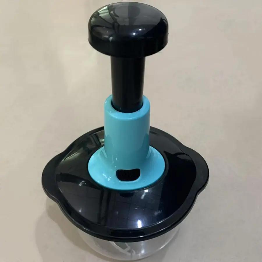 Multifunctional Manual Food Processor with Blade Guard Easy Clean Ergonomic Handle Ideal for Vegetables Garlic Meat Kitchen Tool