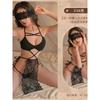 Big Size Passion Three-point Style Small Chest Bell Lace Sexy Sexy Lace Pure Desire Lace Up Dress Elegant Tank Mini Dress YRM6