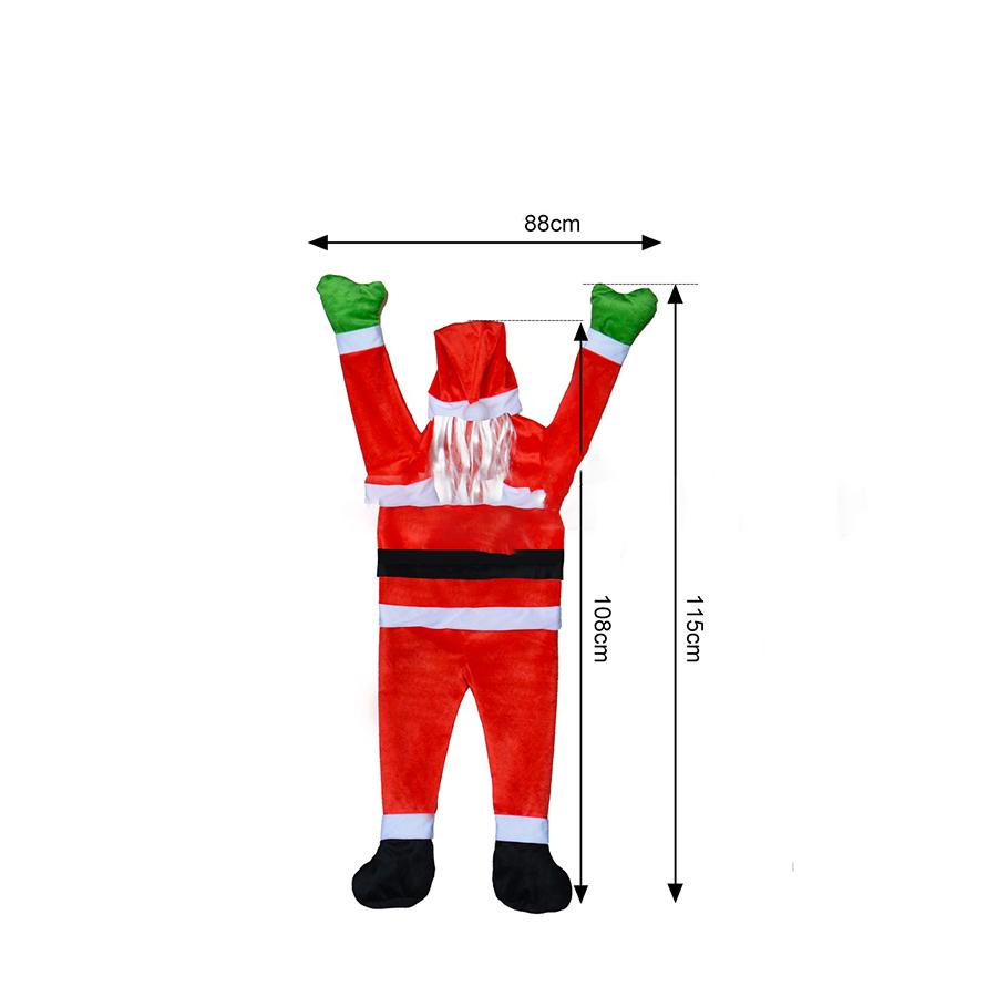 Climbing Hanging Santa Claus Christmas Xmas Party Decor Indoor Outdoor Roof Yard
