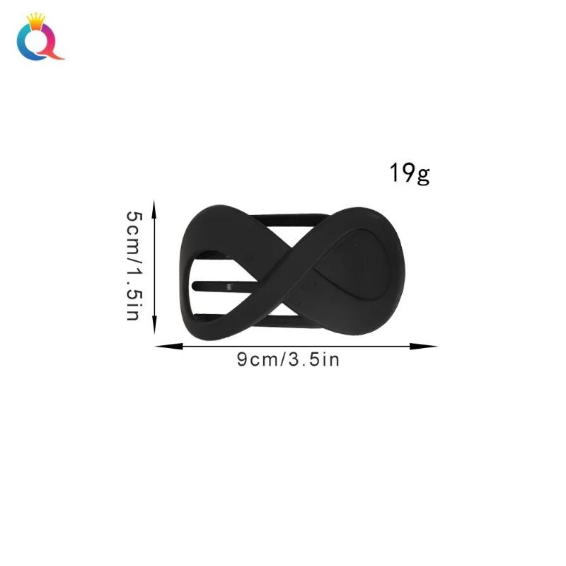 Fashion Matte Flat Hair Claw Clip No Slip Plastic Alligator Hair Clamp Jaw Clips for Women Girls Strong Ponytail Holder