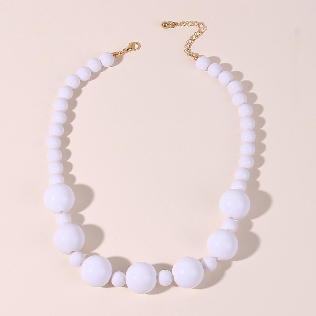 Creative Multi-layer Pearl CCB Sweater Chain Collarbone Chain Temperament Elegant Love-shaped Layer Necklace