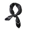 New plaid scarf simulation silk small square scarf 71cm fashion letter double G small silk scarf professional scarf women's scarf