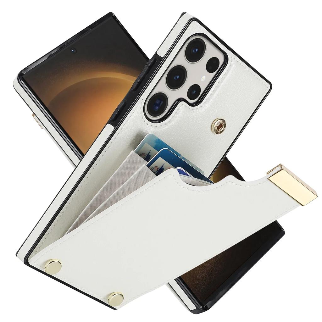 Phone Case For Samsung Galaxy S21 S23 FE S25 S24 S22 Plus Note 20 Ultra A15 A55 A54 A53 A14 A13 Organ Card Slot Leather Cover
