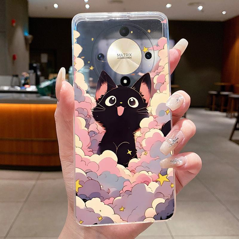 Casing For Honor X9b X9a Magic 6 5 Lite 5G Luxury Dragon Cute Cool Boys Girls Transparent Soft silicone Back Cover Phone Case
