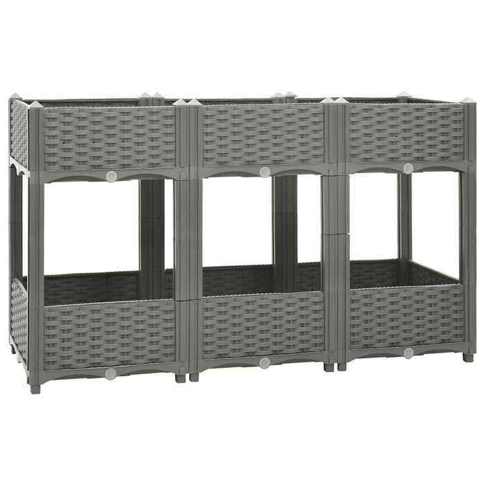 VidaXL Lit surélevé 120x40x71 cm Polypropylène 153299