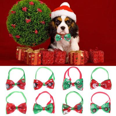 New Holidays Grooming Accessories Cat Choker Pet Christmas Necktie Bowknot Collar Dog Bow Tie