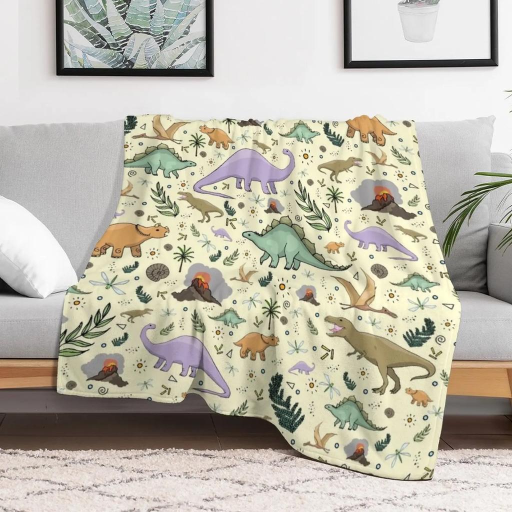 Dinosaurier Wurfdecke Ganzjahres Leichte Weiche Decke für das Bett