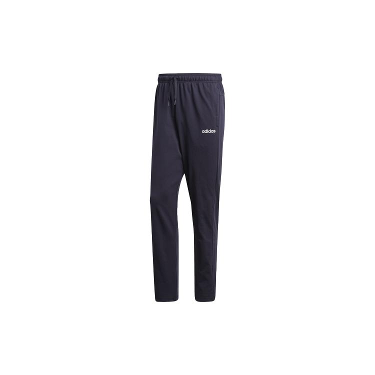 Adidas Knitted Sweatpants Men's Blue Moderate Slim Fit Pants DU0377