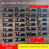 A-Z 26 Letters Category Identification Cards Alphabetic Dividers  Library Bookstores