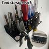 Wall-mounted Screwdriver Organizer Rack Metal Ironwork Tool Storage Holder Stand Drill Bit Utility Organizer Pliers Tools Holder