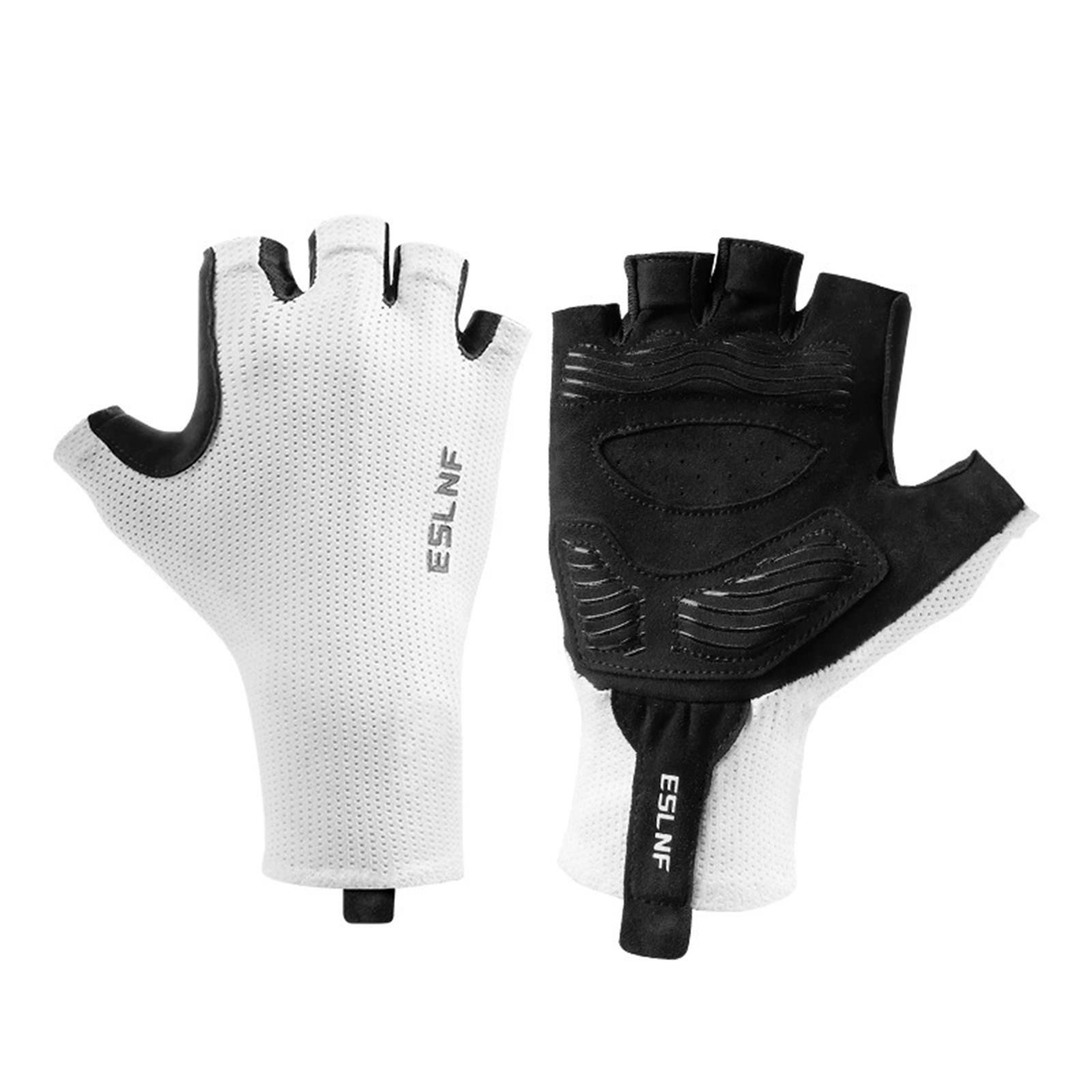 

Men & Women Cycling Gloves – Half-Finger, Summer -, -Absorbing, Breathable Road Bike Gloves XL белый
