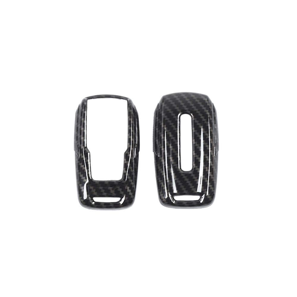 

Car Key Case Cover Keys Shell for Dodge Ram 2018 ABS Interior Accessories Smart Key Protective Case Carbon Fiber Look