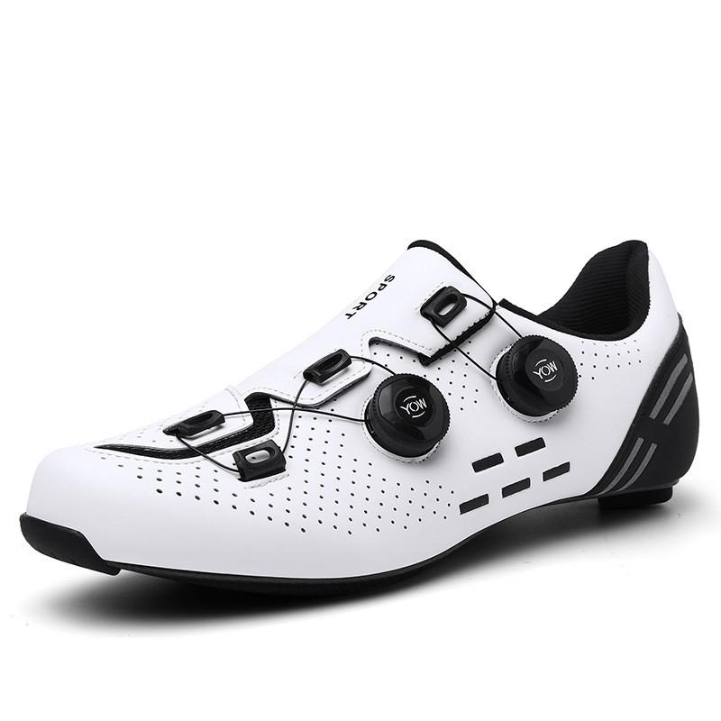 Carbon Fiber Road Cycling Shoes Men Women Breathable Stiff Sole Clipless Bike Bikes