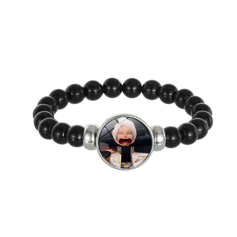Demon Hunters Saja Boy Beaded Bracelet, Lumi Zoe Mira Black Bead Jewelry
