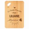 Planche À Découper - PLANETEE - Liliane d'Amour - Bambou 30x20x1 Cm - Bords Arrondis - Trou D'accroche Ø24mm