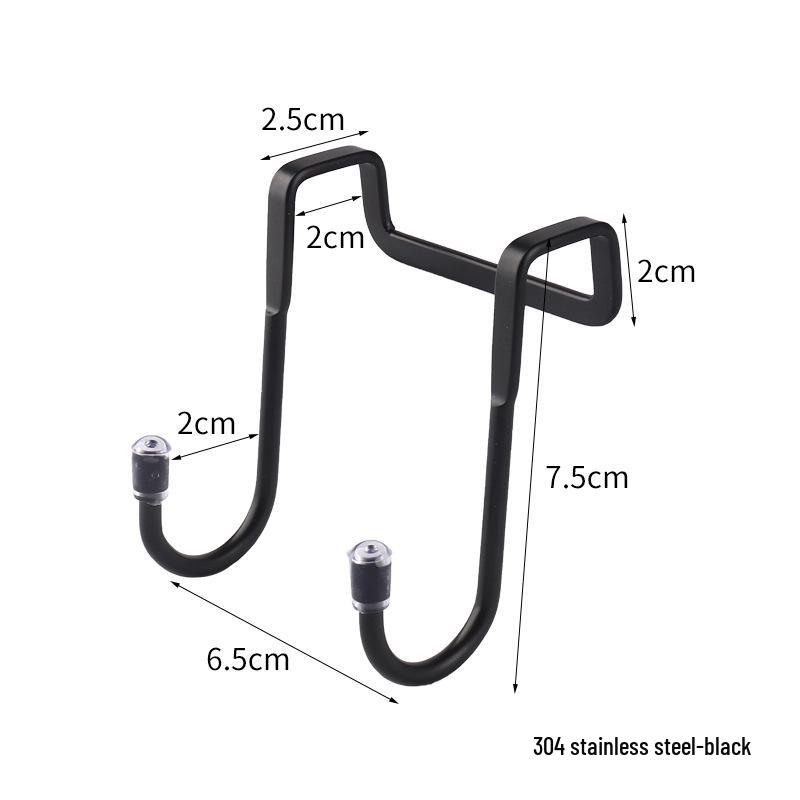 304 Stainless Steel Double-Headed No-Punch S-Shaped Hook for Cabinet or Door Storage