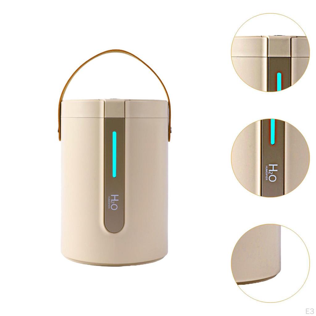 Double Spray Humidifier Personal Desk for NightStand Office Hotel White