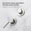 8-16 Inch Gunmetal Shower Faucet Recessed Box Ceiling Arm Wall Mounted Hot And Cold Separation Bathroom Tap Embedded Switch