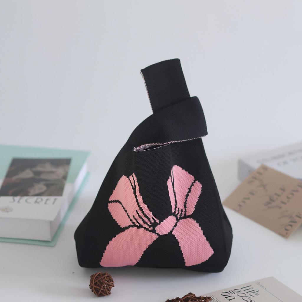 Women's Knitted Tote: Stylish Bucket & Woven Handbag – Perfect Gift for Girls