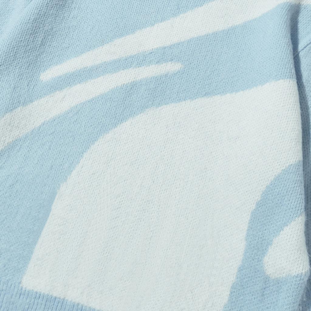 FILLUMINATE Symbol Jacquard Round Knit - Sky Blue