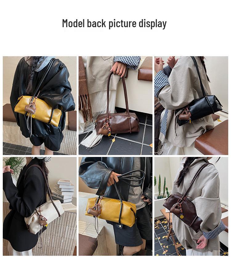 Elegante Damen Unterarm-Baguette-Tasche mit großem Fassungsvermögen - Neuer modischer Schulter- und Handheld-Pendlerstil