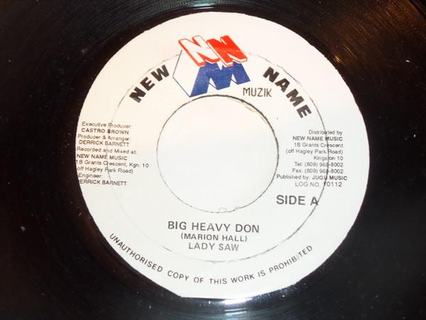 

7-дюймовая пластинка LADY SAW - Big Heavy Don 10112 New Name Muzik Ямайка Регги, Ска и Даб Б/У