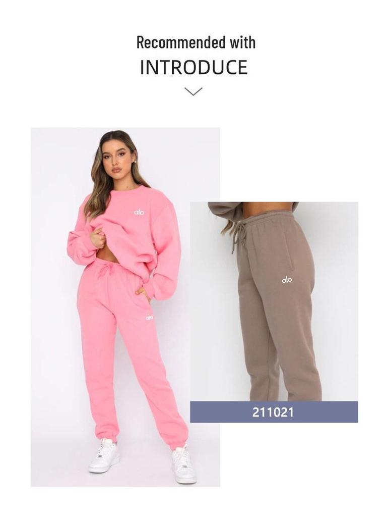 Damski ciepły zestaw z nadrukiem: bluza z kapturem i długie spodnie, styl europejski i amerykański, casualowy, na jesień/zimę