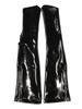 Calzini Corti in Finto Lattice Sexy Collant con Zip Aperta Calze in Pu Accessorio per Abbigliamento Cosplay Calze Elastiche Lucide in Pvc