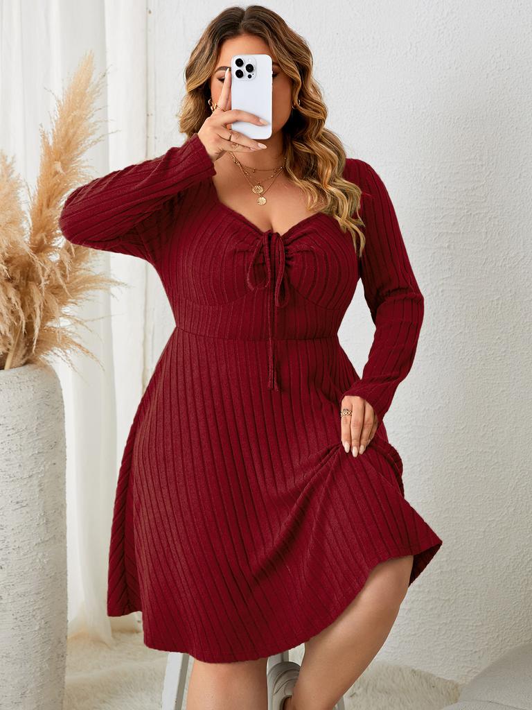 Independent research and development, independent Amazon Europe and the United States new large size dress, square neck dress, cross-border