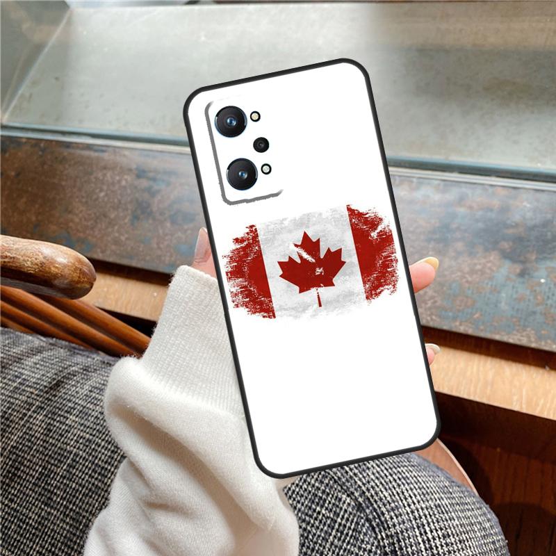 Canada Canadian Flag Case For Realme 12 Pro Plus 11 13 14 C63 C61 C55 C51 C53 C25 C65 C67 C71 C75 GT6 GT7 15 Pro