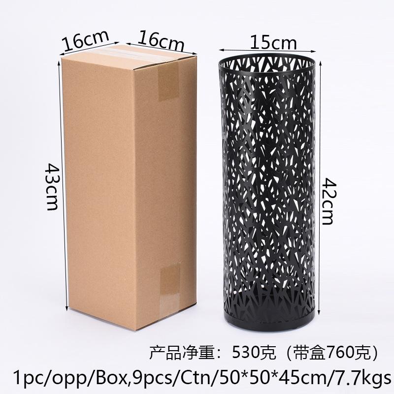New Umbrella Stand Rack Metal Round Hollow Umbrella Storage Holder Indoor Walking Stick Holder for Home Entryway Office Hotel