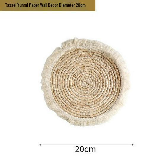 Moroccan Hand-Woven Straw Wall Hanging Decor